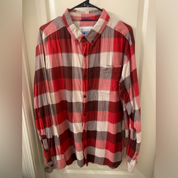 Red Flannel Columbia Shirt - Picture 1 of 3